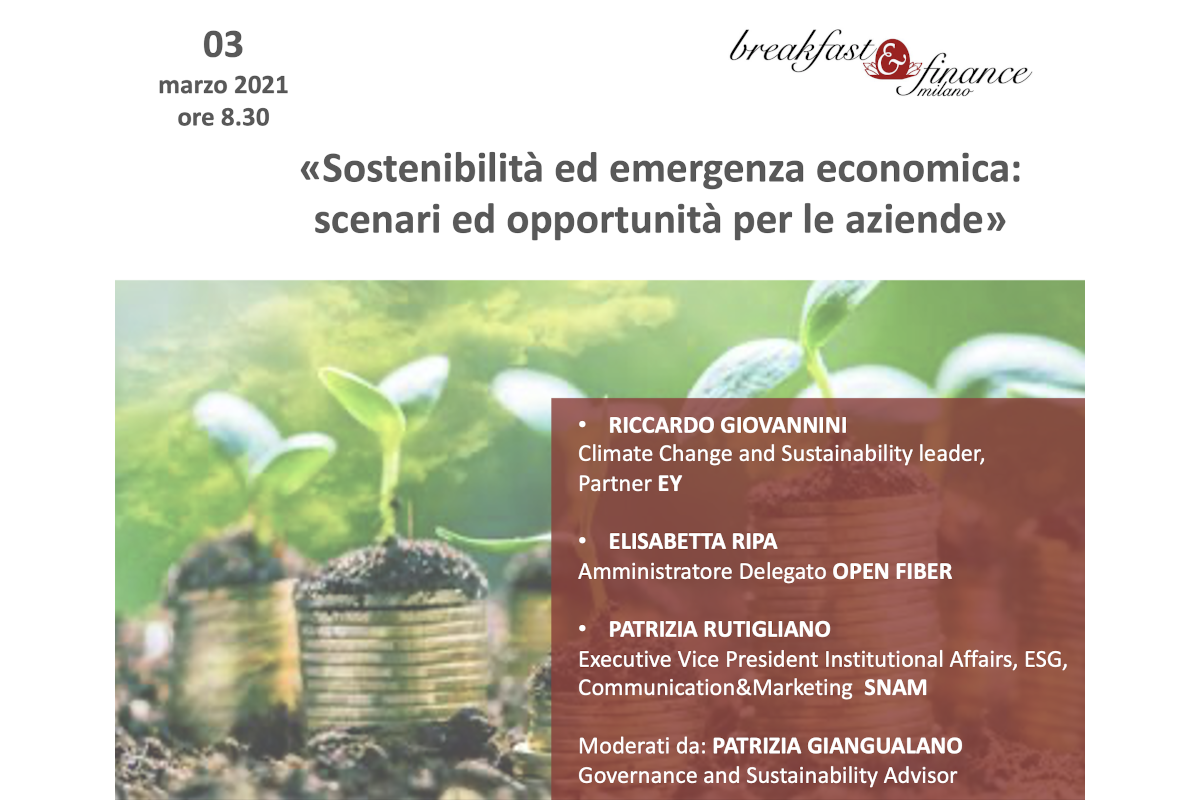 Sostenibilità ed emergenza economica: scenari ed opportunità per le aziende