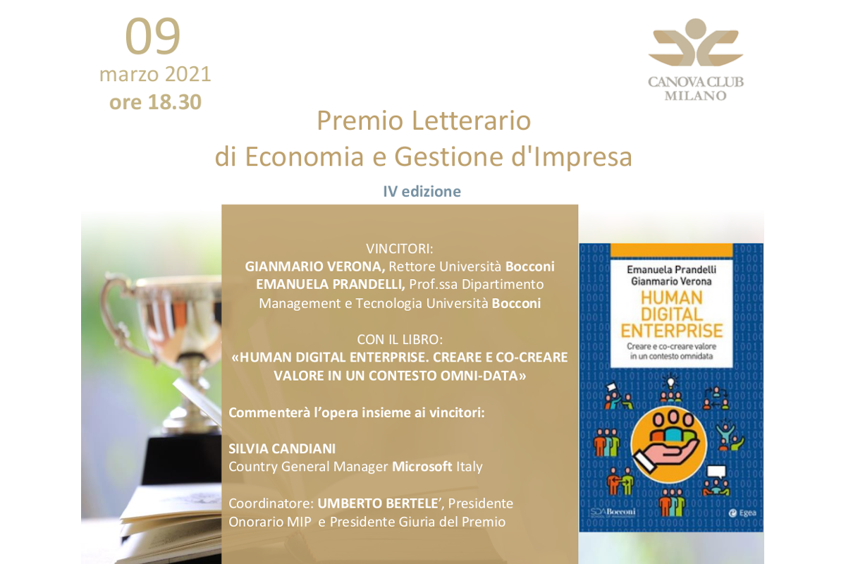 Premio Letterario di Economia e Gestione d'Impresa - IV edizione