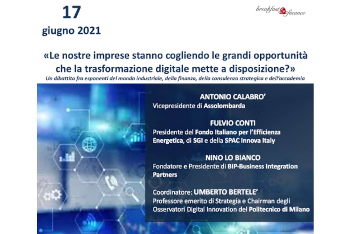 Le nostre imprese stanno cogliendo le grandi opportunità che la trasformazione digitale mette a disposizione?