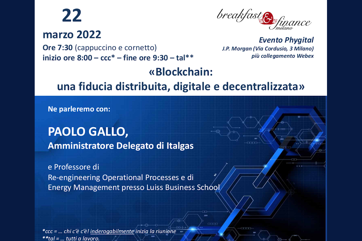 Breakfast&Finance Milano (Evento Phygital)