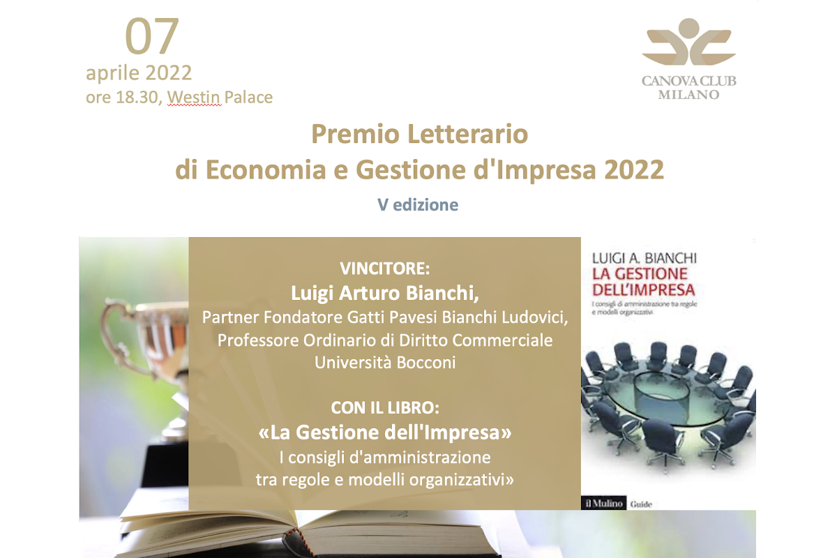 Premio Letterario di Economia e Gestione d'Impresa 2022 - V edizione