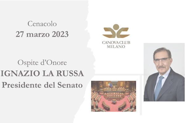 Cenacolo con il Presidente del Senato, Ignazio La Russa