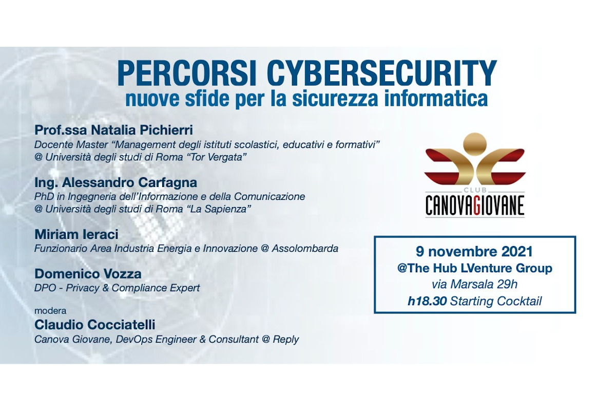 Evento in presenza: Percorsi Cybersecurity