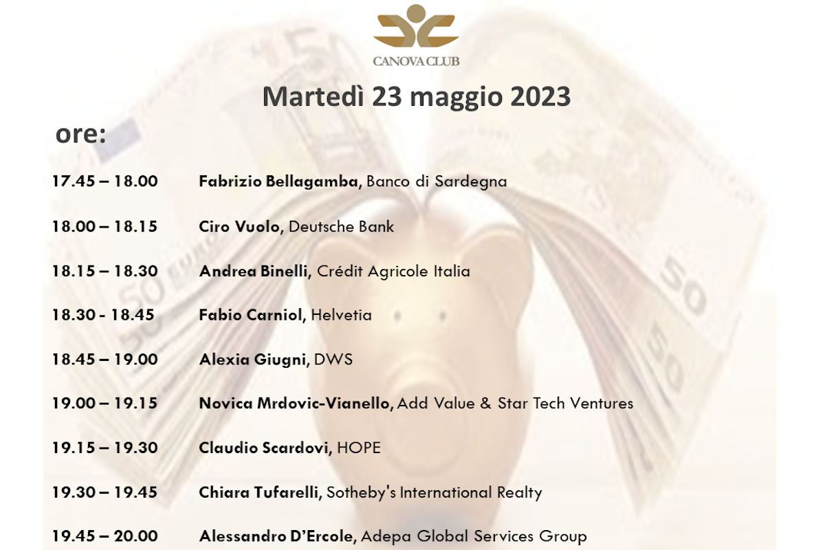 Canova Club - 23 maggio 2023