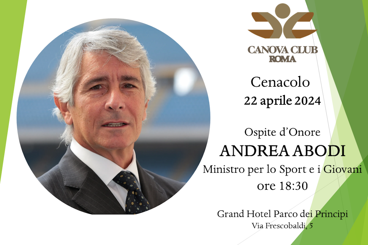 Canova Club Roma - cenacolo con Andrea Abodi